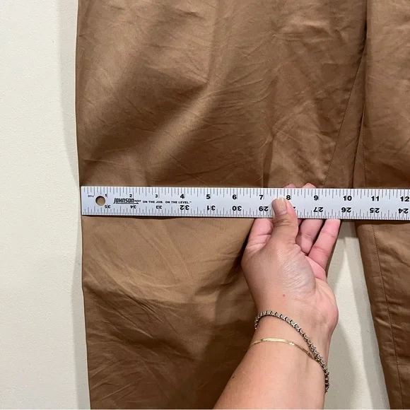 ANTHROPOLOGIE EXQUISE tan high rise trousers size XS EUC - Picture 4 of 8